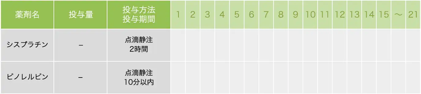 シスプラチン＋ビノレルビン療法